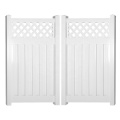 PVC Lattice privacy fence